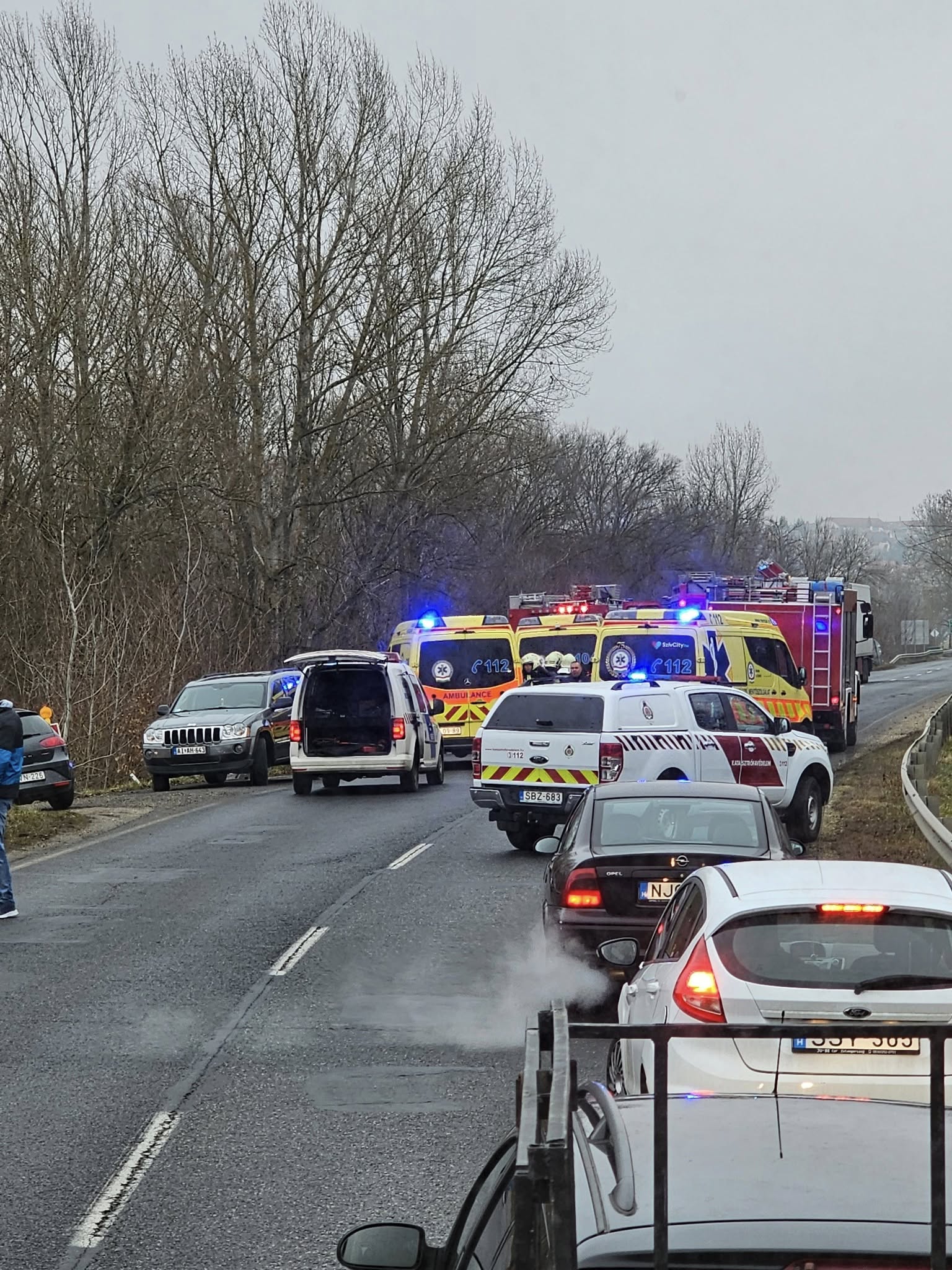 Frissítés: Halálos baleset a 8-as főúton Vasvár közelében – egy nő életét vesztette