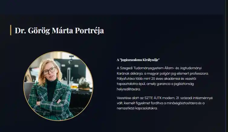 Újabb női miniszterjelölt a TISZA-kormányban: Dr. Görög Márta veheti át az igazságügyi tárcát